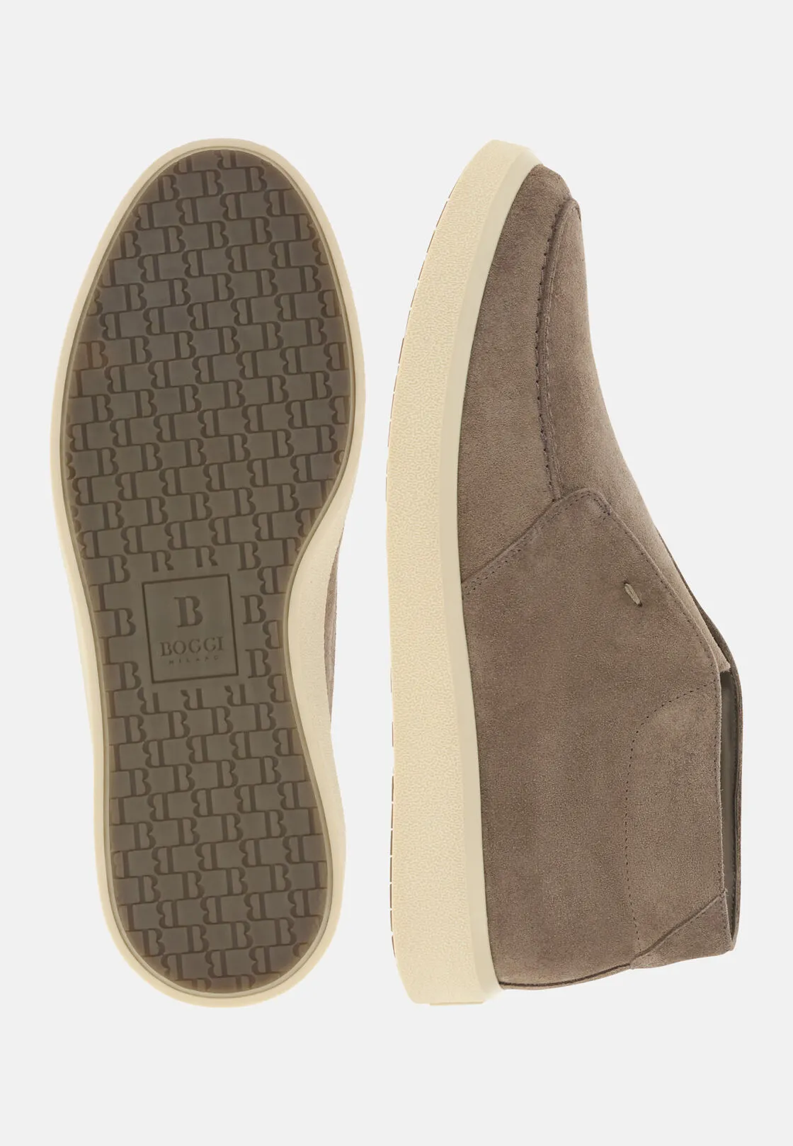 Boggi, Stivaletti Cirrus In Pelle Scamosciata, Uomo, Taupe, Taglia: 39-5 - immagine 4