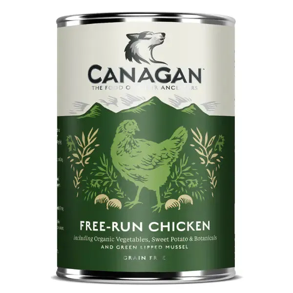 Canagan for Dogs All Life All Breeds Grain Free Bocconi 400 gr Pollo ruspante - confezione da 6 pezzi - Cibo umido per cani - immagine 1