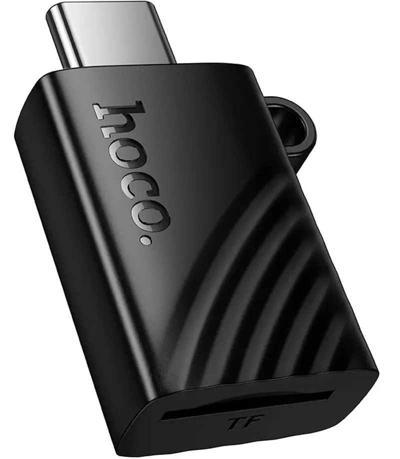 Lettore di schede USB-C HOCO HB53, microSD, Nero - immagine 1