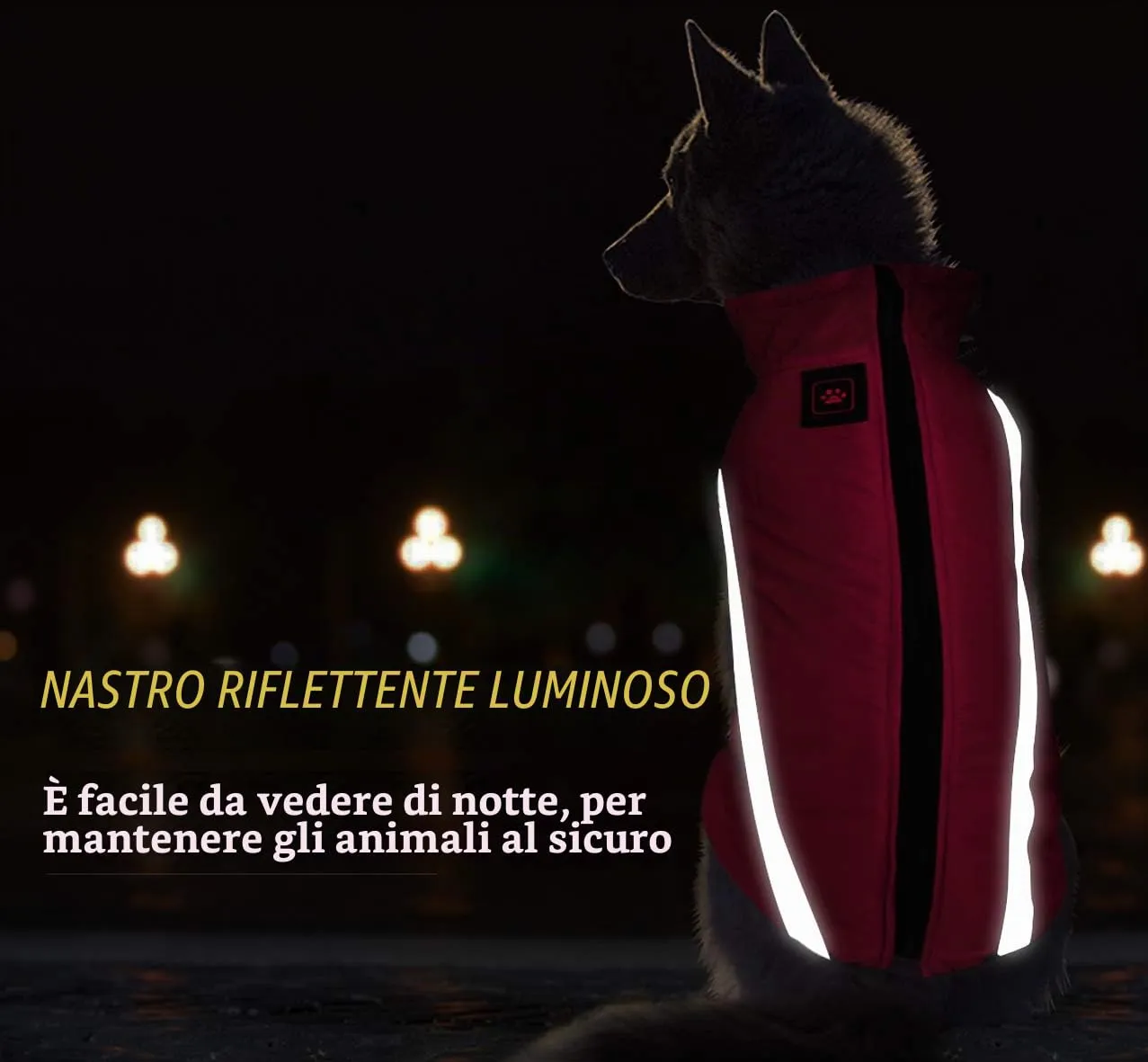 Idepet Cappotto per cani impermeabile Giacca invernale calda, Giacca per cani antivento Abbigliamento per cani Completo per cani di taglia piccola di taglia media con foro per imbracatura XL-6XL - immagine 7
