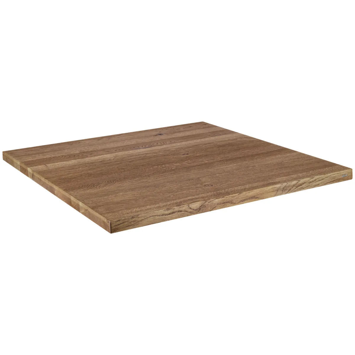 VEGA Piano per tavolo in legno massello Torres quadrato; 40x40x3 cm (LxLxH); quercia antica/grigio; quadrata - immagine 1