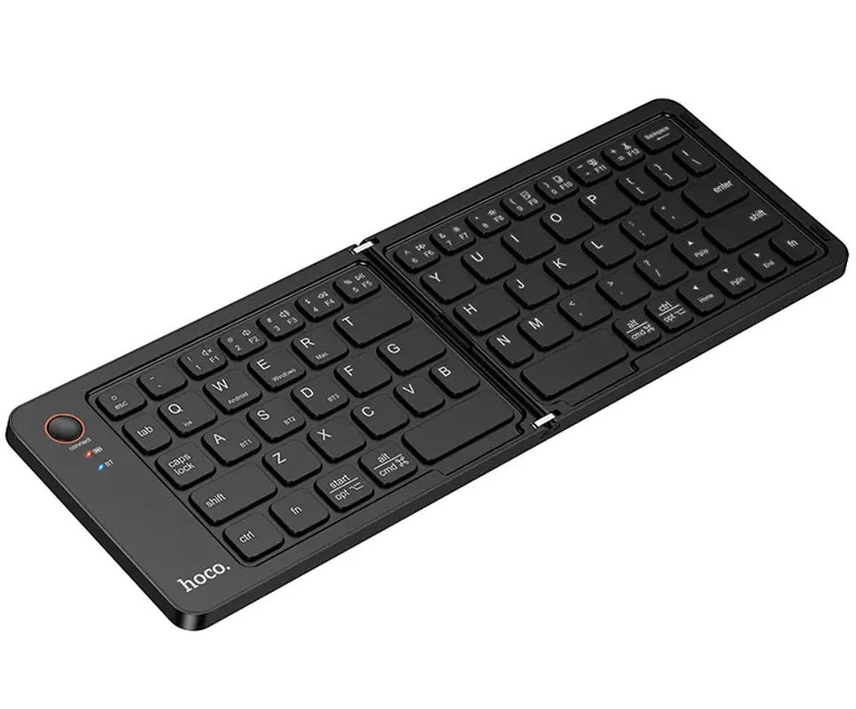 Tastiera Pieghevole Bluetooth HOCO GM71, Nera - immagine 1