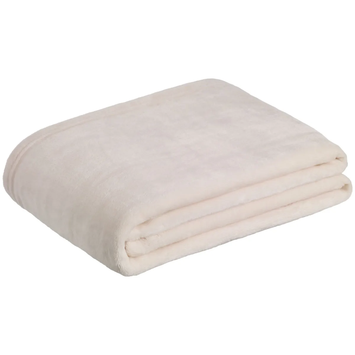 ERWIN M. Coperta Barrie; 130x170 cm (LxL); bianco crema - immagine 1