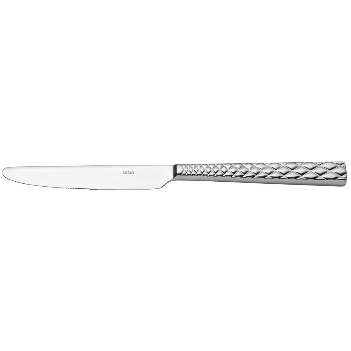 12x VEGA Coltello da tavola Brilio; 23.9 cm (L); argento, manico argento; 12 pz. / Pacco - immagine 1