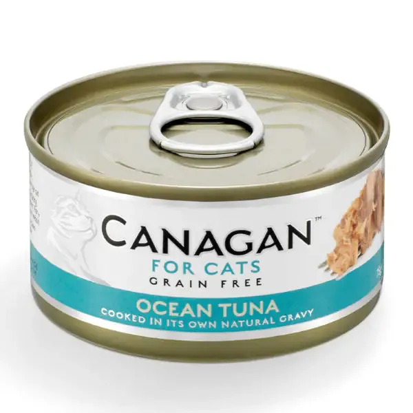 Canagan for Cats All Life Grain Free Filetti in acqua di cottura 75 gr Tonno oceanico - confezione da 12 pezzi - Cibo umido per gatti - immagine 1