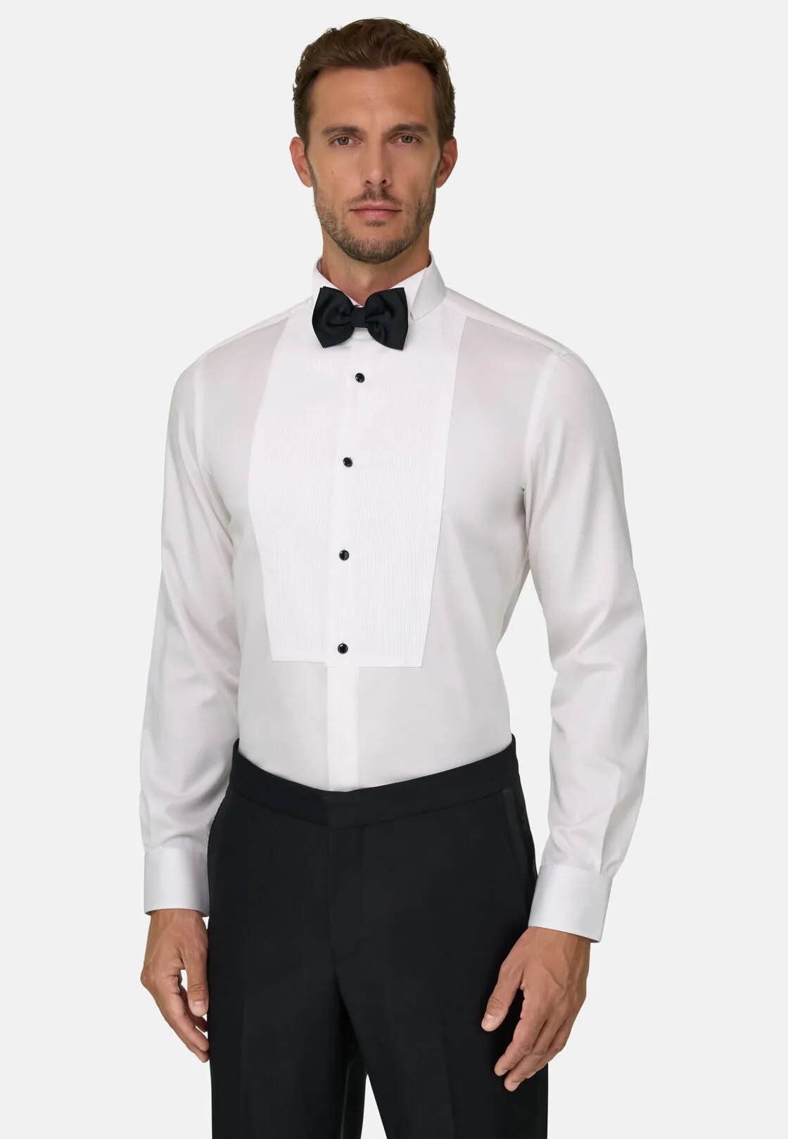 Boggi, Camicia In Raso Di Cotone Slim Fit, Donna, Bianco, Taglia: 45 - immagine 1