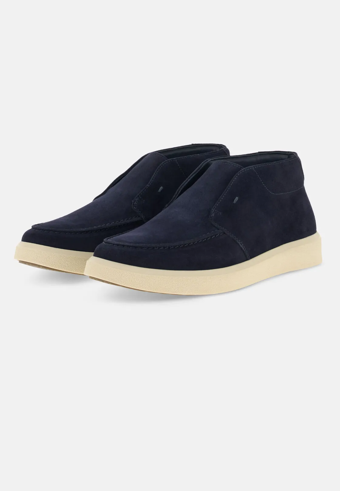 Boggi, Stivaletti Cirrus In Pelle Scamosciata, Uomo, Navy, Taglia: 43-9 - immagine 3
