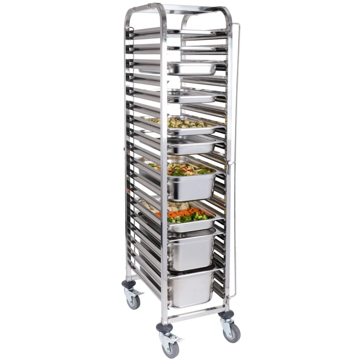 PULSIVA Carrello da trasporto; 38x55x176.5 cm (LxPxH); argento - immagine 1