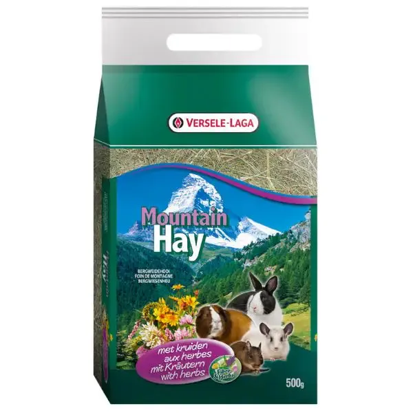 Versele Laga Fieno di montagna con erbe 500 gr - Mangime per conigli - immagine 1