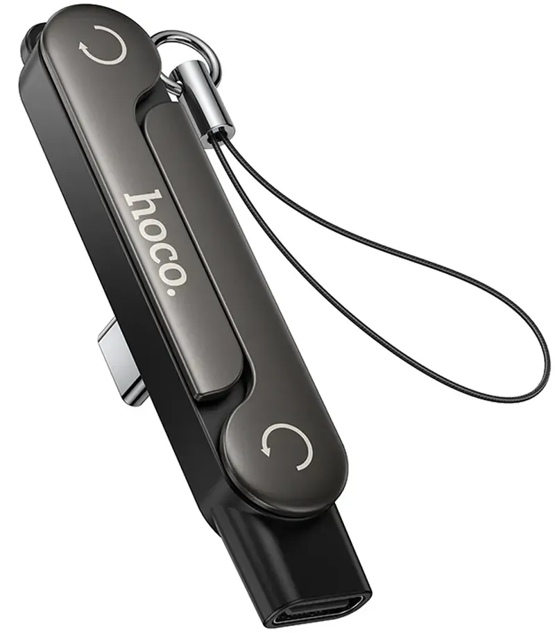 Adattatore Dati e Ricarica USB-C - USB-C HOCO UA47A, Nero - immagine 1