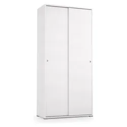 SLIDE Armadio 2 Ante scorrevoli Bianco (90cm) Mobile KIT - immagine 1