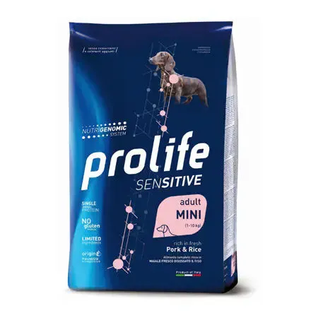 Prolife Sensitive Cane Adult Mini Maiale e Riso 2 kg - Croccantini per cani - immagine 1