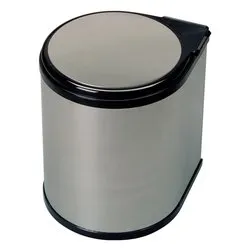 LINEA 270 274 Pattumiera incasso Inox e Nero - immagine 1