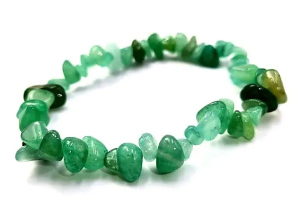 Generico Bracciale chips braccialetto pietra vera naturale (AVVENTURINA) - immagine 1