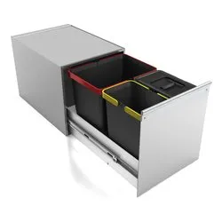 SYSTEM Pattumiera incasso Inox - immagine 1
