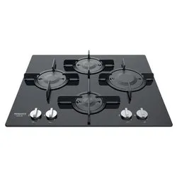 Piano cottura gas 4 zone Ftghg 641 D Ha Bk Black (60cm) - immagine 1