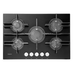 Piano cottura gas 5 zone Ftghg 751 D Ha Bk Black (75cm) - immagine 1