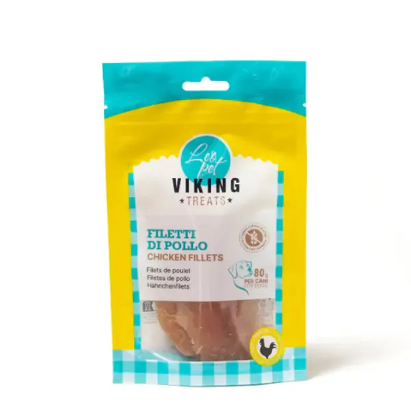 Viking Treats Snack Naturale Dog Filetti 80 gr Pollo - immagine 1
