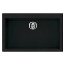 Lavello 1 vasca (79x50cm) QUADRA 130 Antracite Opaco LGQ13059 - immagine 1