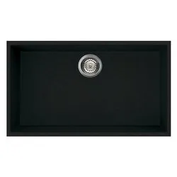 Lavello 1 vasca (76x44cm) QUADRA 130 SOTTOTOP Antracite Opaco LGQ13059BSO - immagine 1