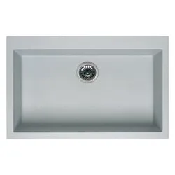 Lavello 1 vasca (79x50cm) QUADRA 130 Nuvola Metal LMQ13079 - immagine 1