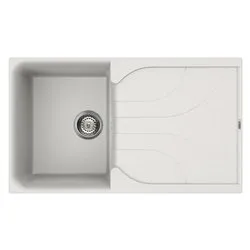 Lavello 1 vasca (86x50cm) EGO 400 Bianco Opaco LGE40068 - immagine 1