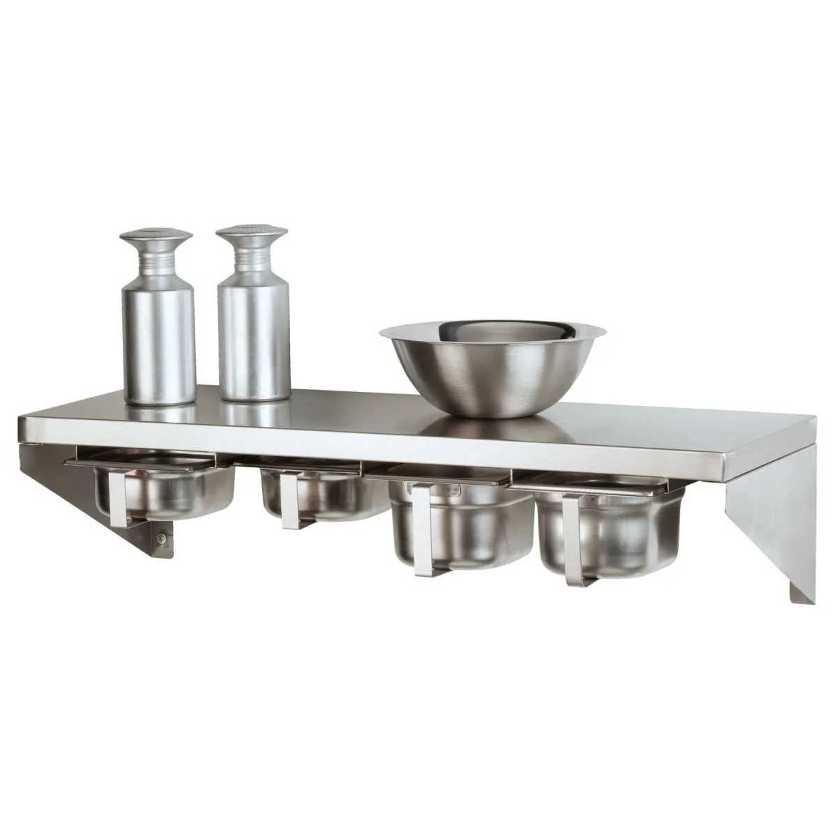 PULSIVA Ripiano portaspezie Torno; 80x30 cm (LxP); argento - immagine 1