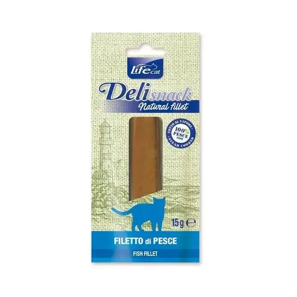 Life cat Filetti Bolliti Snack Gatto 15 gr Pesce - immagine 1