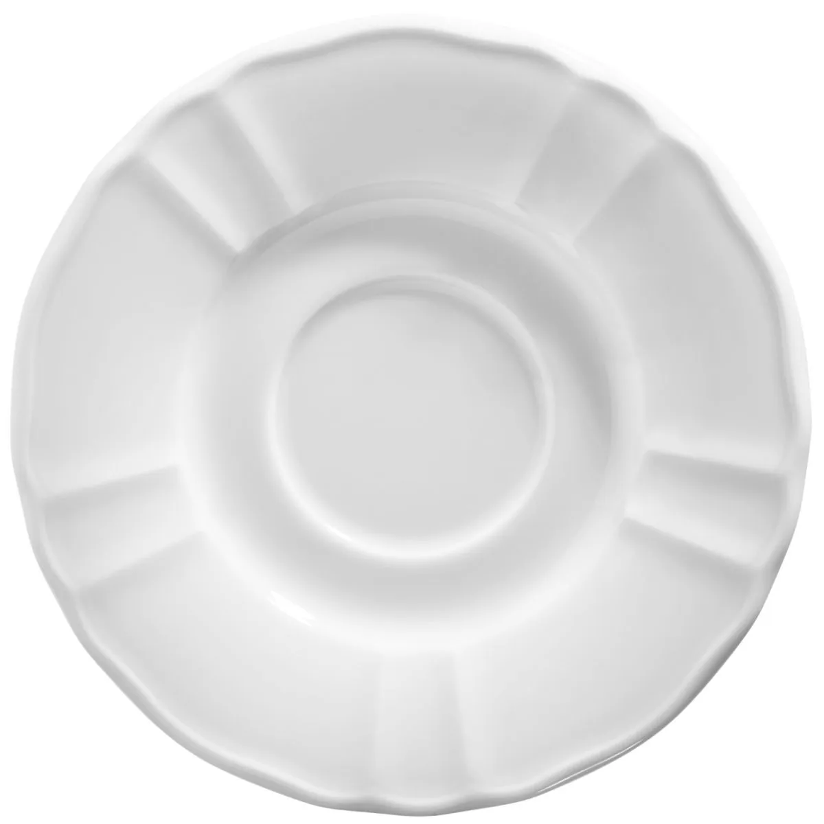 6x VEGA Piattino per tazza consommè/cappuccino Amely; 17 cm (Ø); bianco; rotonda; 6 pz. / Pacco - immagine 1