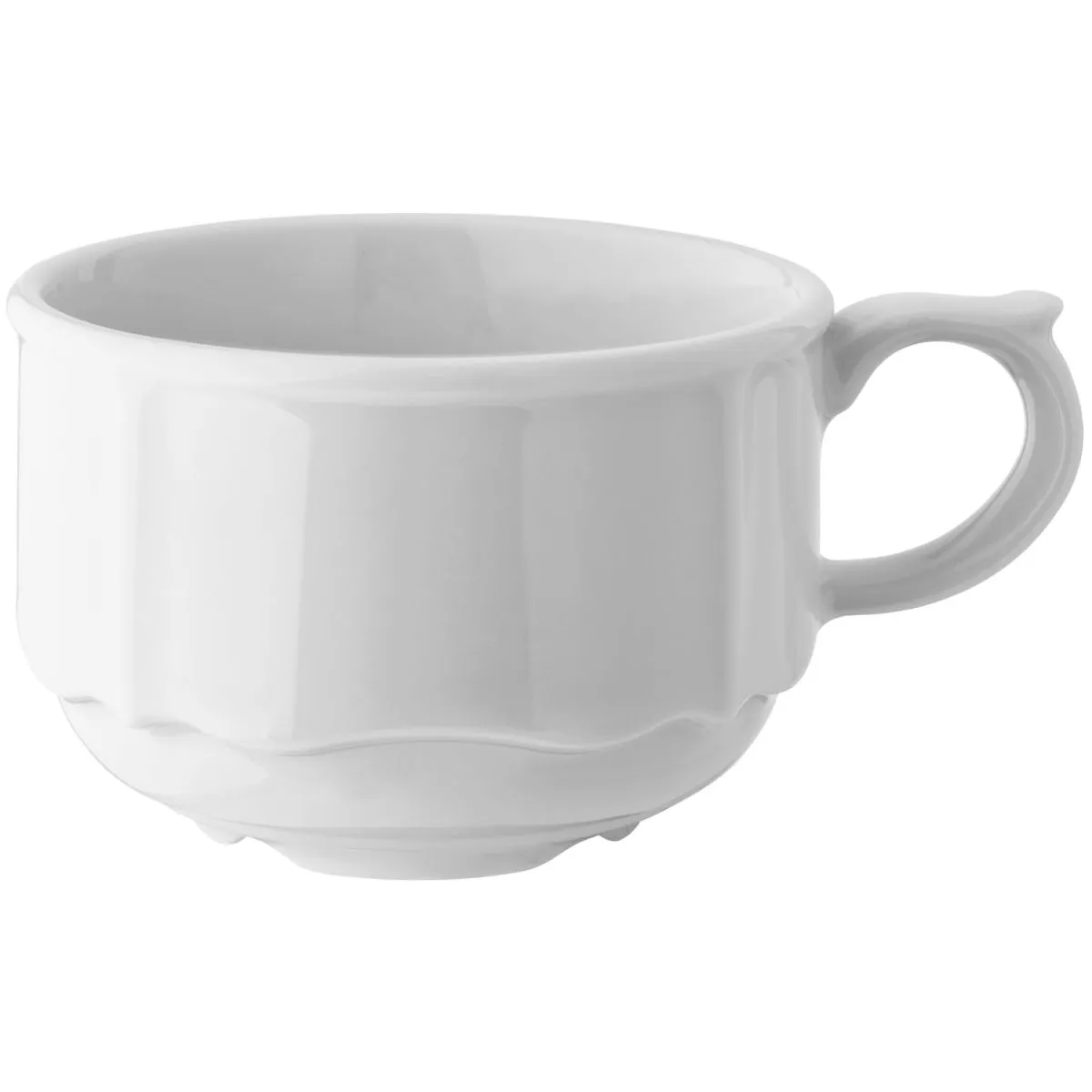6x VEGA Tazza cappuccino Amely impilabile; 200 ml, 8.5x5.7 cm (ØxH); bianco; rotonda; 6 pz. / Pacco - immagine 1