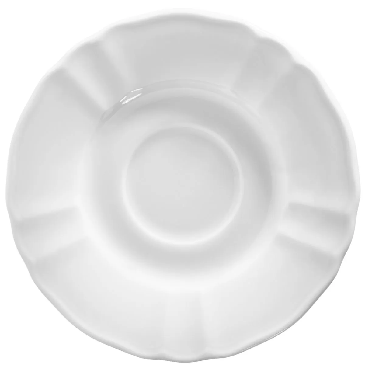 6x VEGA Piattino per tazzina caffè Amely; 12 cm (Ø); bianco; rotonda; 6 pz. / Pacco - immagine 1