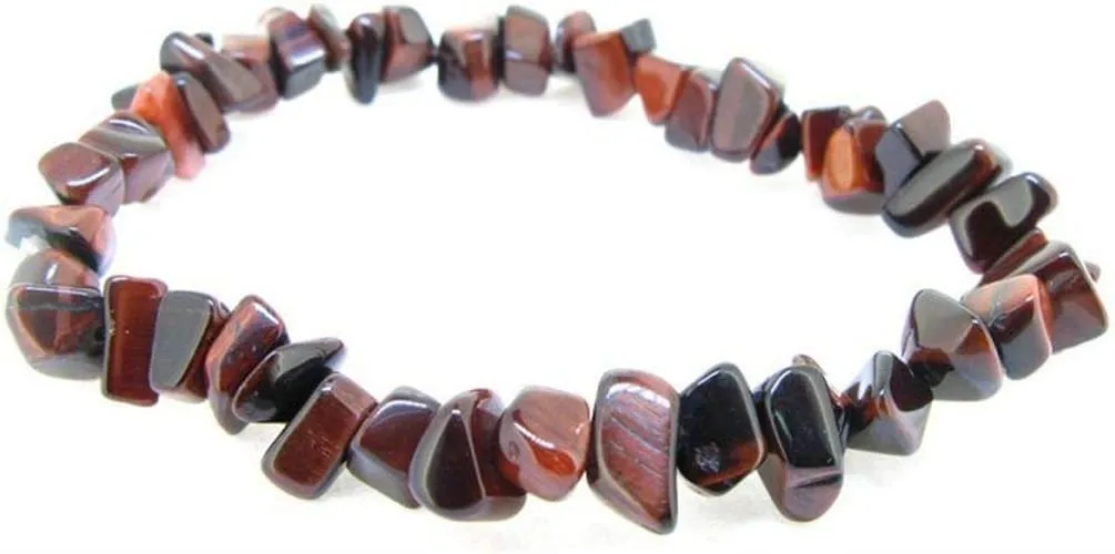 Generico Bracciale chips braccialetto pietra vera naturale (OCCHIO DI BUE) - immagine 1