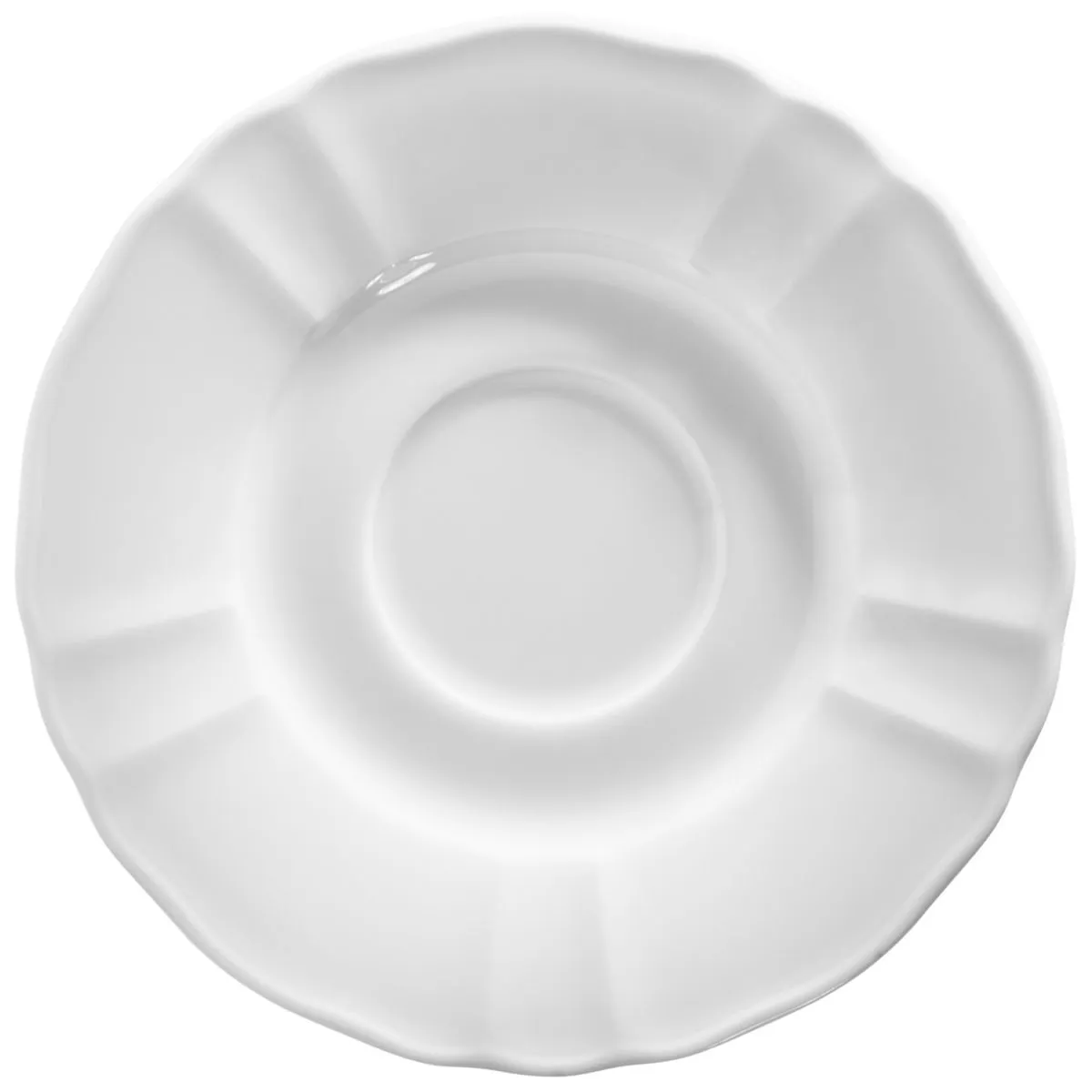 6x VEGA Piattino per tazza cappuccino Amely; 15 cm (Ø); bianco; rotonda; 6 pz. / Pacco - immagine 1