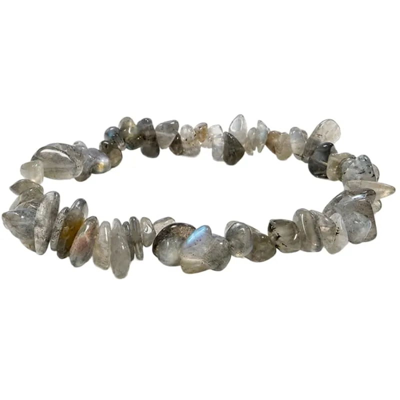 Generico Bracciale chips braccialetto pietra vera naturale (LABRADORITE) - immagine 1