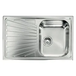Lavello 1 vasca (79x50cm) COMETA Inox Satinato 011441DCSSX - immagine 1