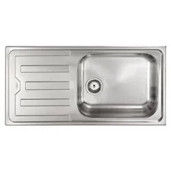 Lavello 1 vasca (100x50cm) CRISTAL Inox Satinato 010016DCSSP - immagine 1