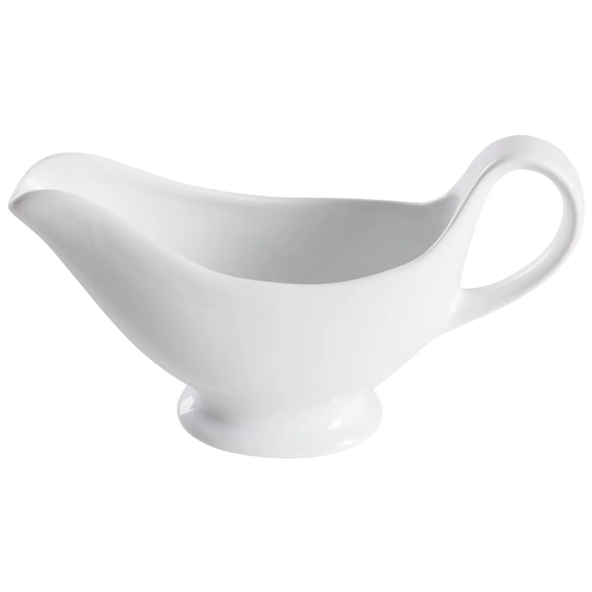 4x PULSIVA Salsiera Nor; 300 ml, 21x8x13 cm (LxLxH); bianco; 4 pz. / Pacco - immagine 1
