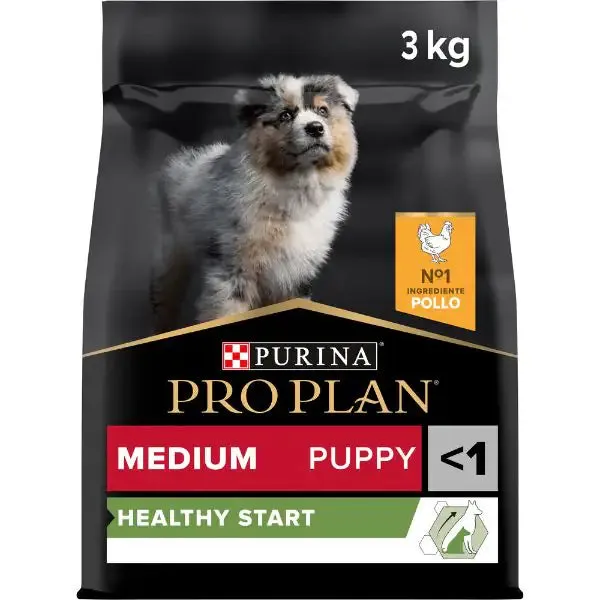 Purina Pro Plan Healthy Start Puppy Medium Crocchette Cane Pollo 3 kg - Croccantini per cani - immagine 1