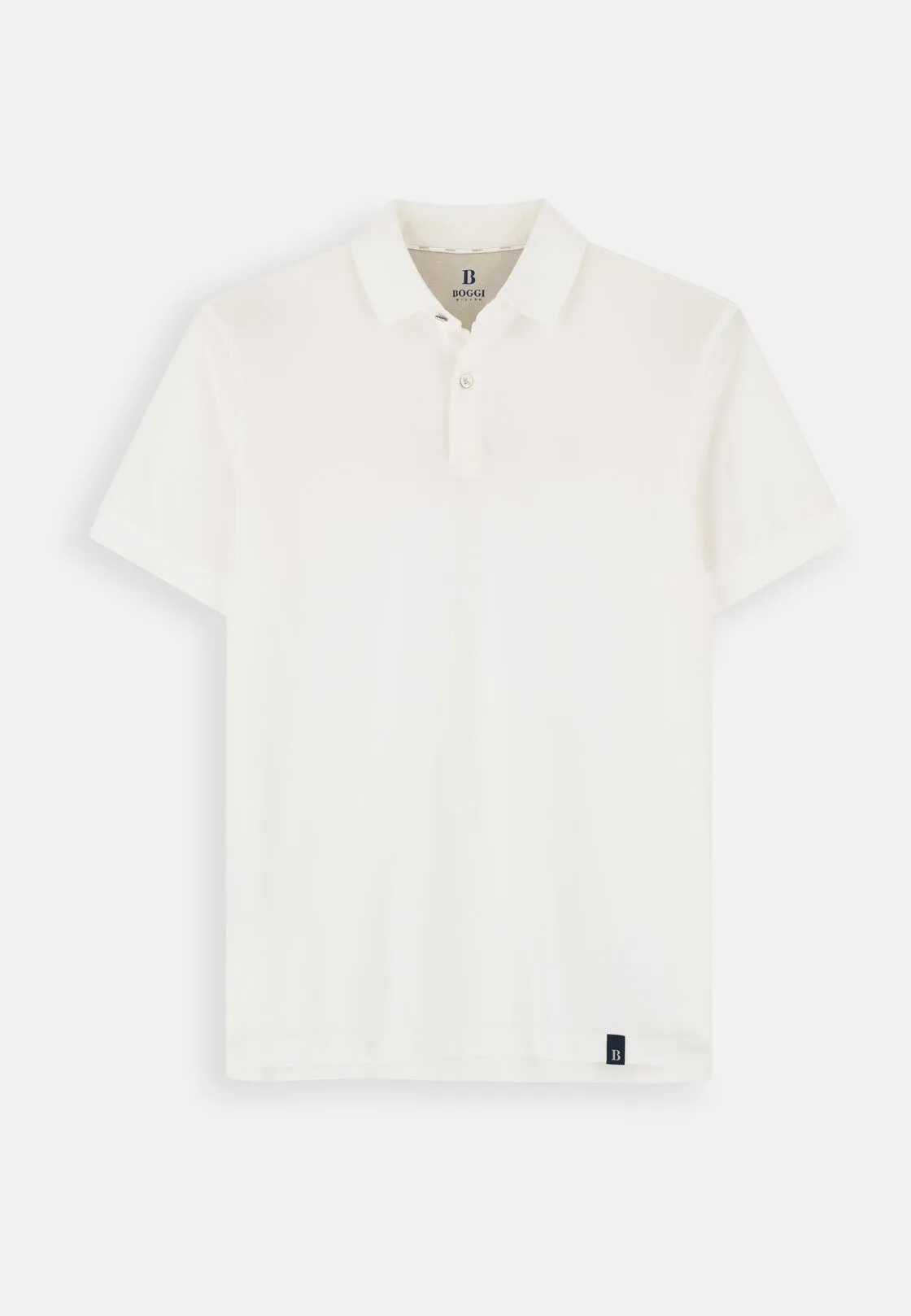 Boggi, Polo In Pique Di Cotone Regular Fit, Donna, Bianco, Taglia: S - immagine 5