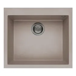 Lavello 1 vasca (57x50cm) QUADRA 105 Tortora Opaco LGQ10543 - immagine 1