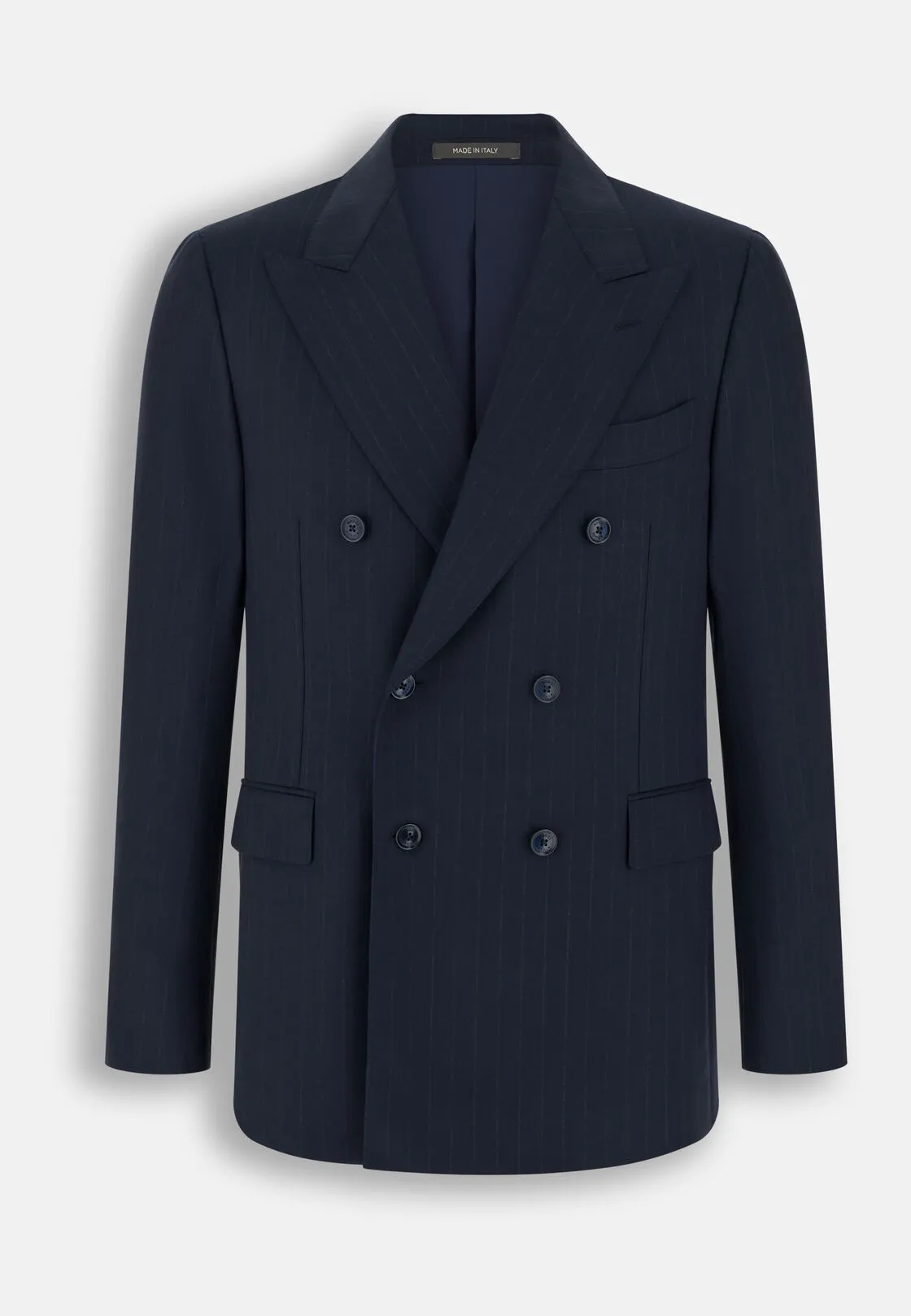 Boggi, Abito Doppio Petto Resca In Lana S130, Uomo, Navy, Taglia: 50 - immagine 6