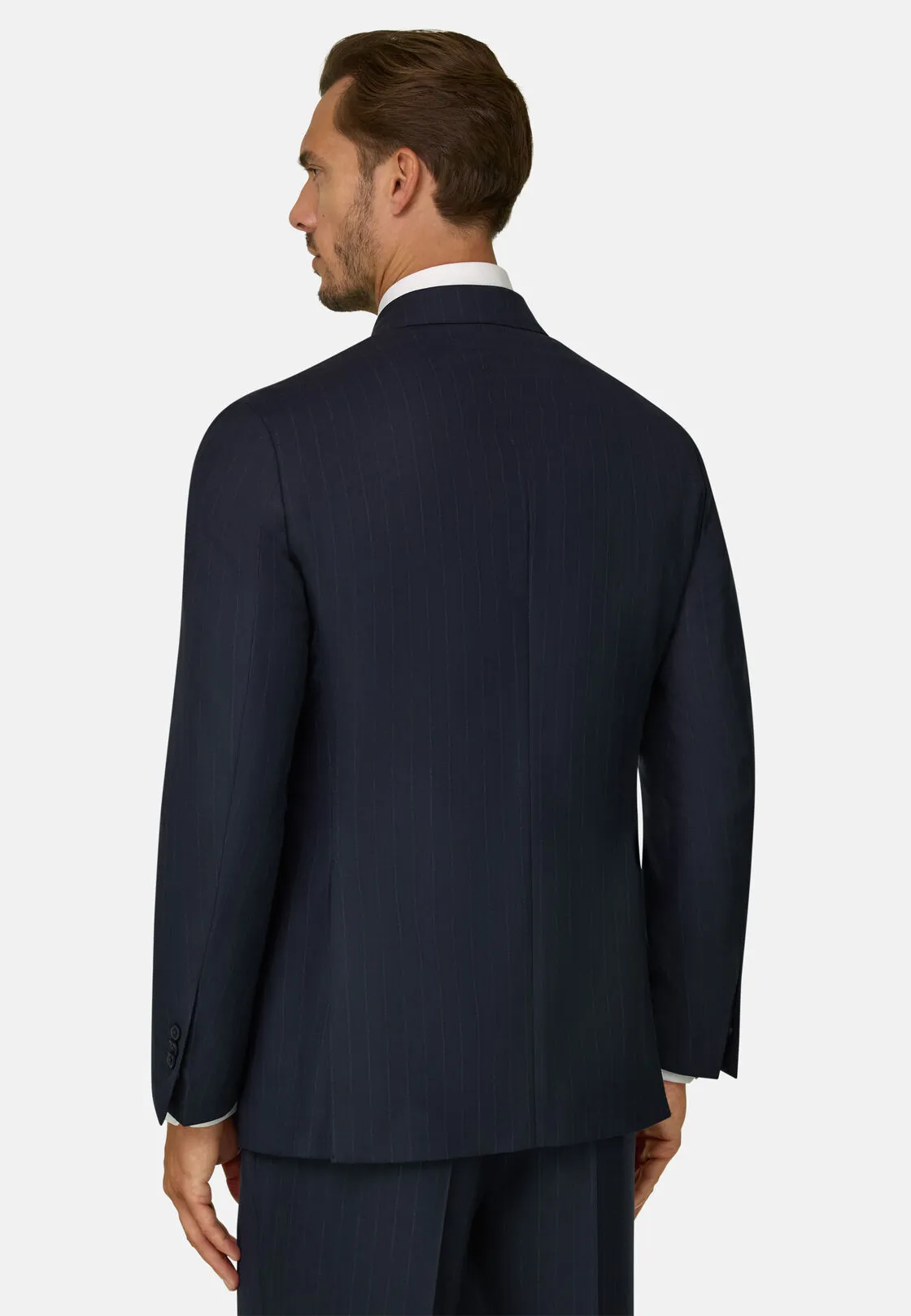 Boggi, Abito Doppio Petto Resca In Lana S130, Uomo, Navy, Taglia: 56 - immagine 5