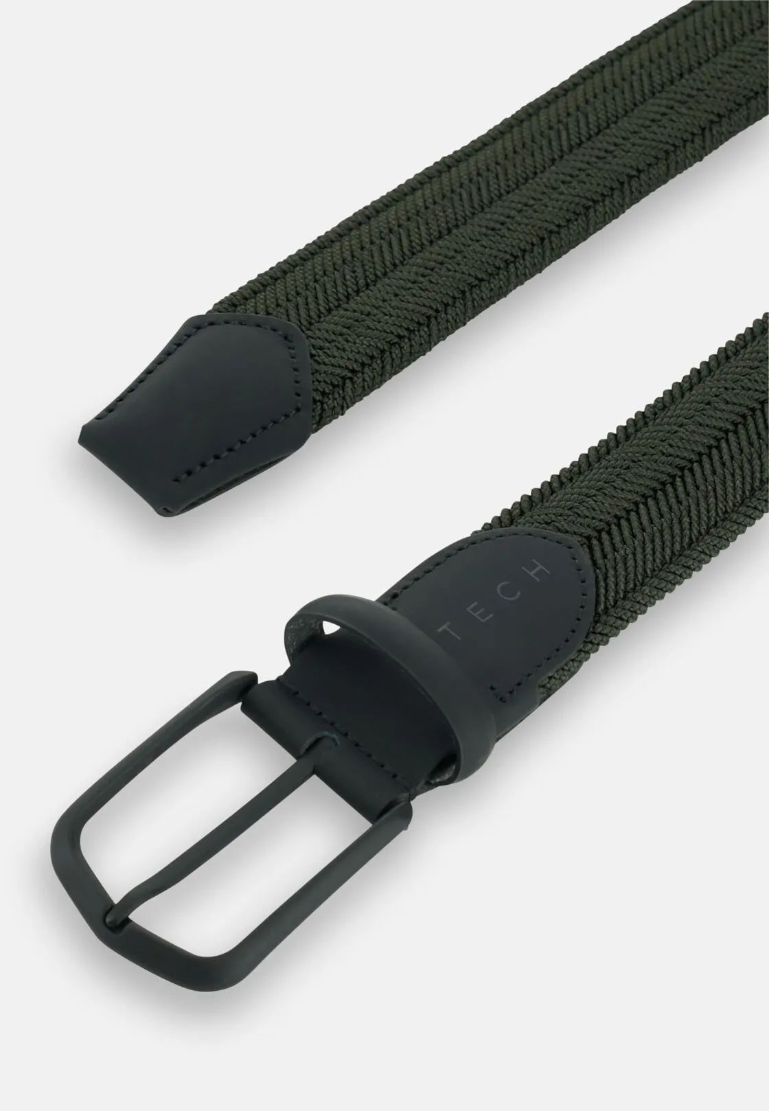 Boggi, Cintura Intrecciata Elasticizzata In Misto Viscosa, Uomo, Militare, Taglia: 85 - immagine 2