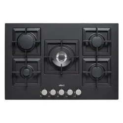 Piano cottura gas 5 zone PLANO G40 Black (75cm) - immagine 1