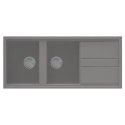 Lavello 2 vasche (116x51cm) BEST 500 Titanium Metal LMB50073 - immagine 1