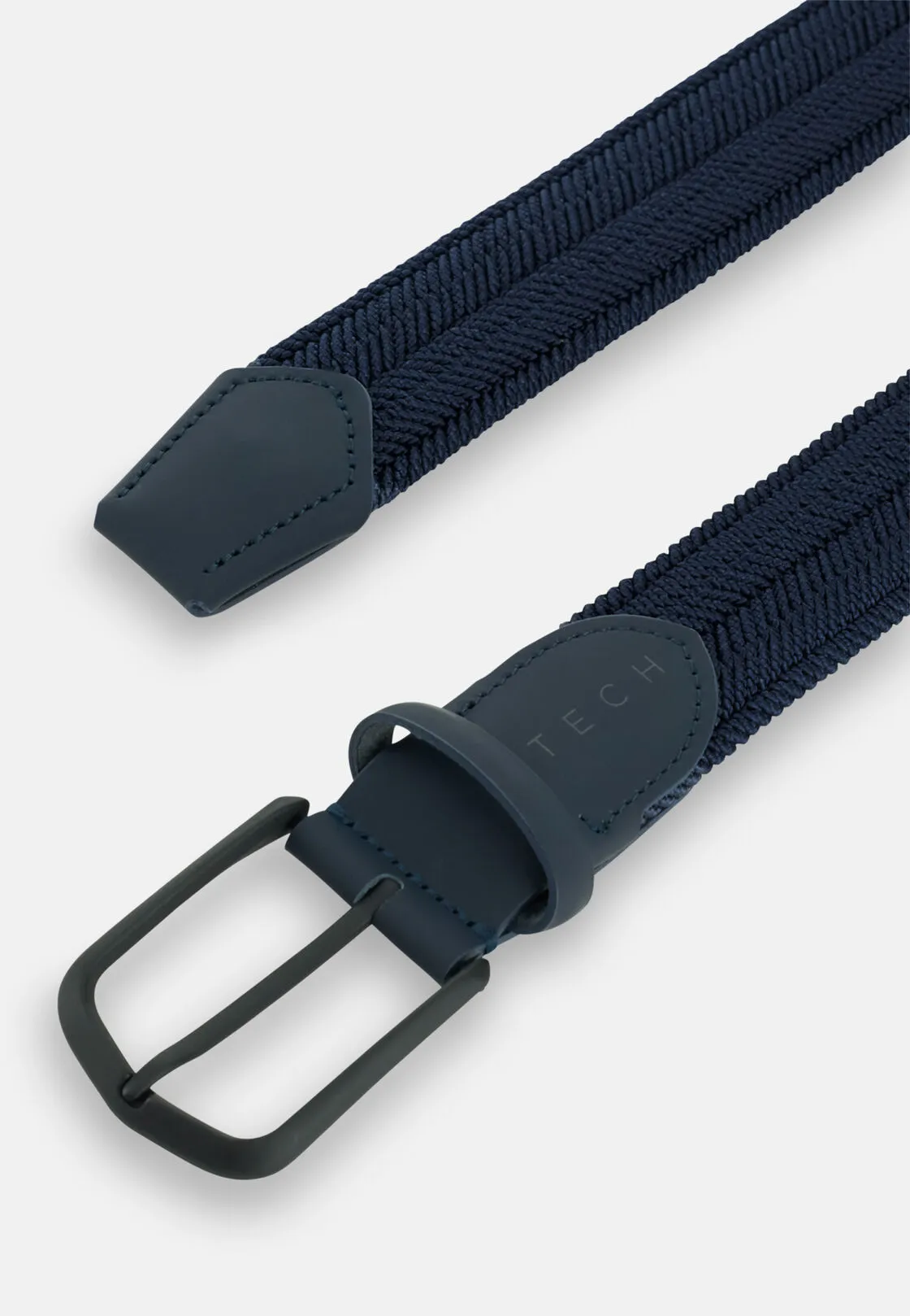Boggi, Cintura Intrecciata Elasticizzata In Misto Viscosa, Uomo, Navy, Taglia: 95 - immagine 2