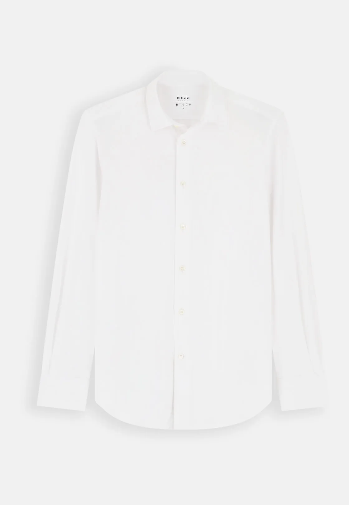 Boggi, Camicia In Nylon Elasticizzato Slim Fit, Donna, Bianco, Taglia: M - immagine 6