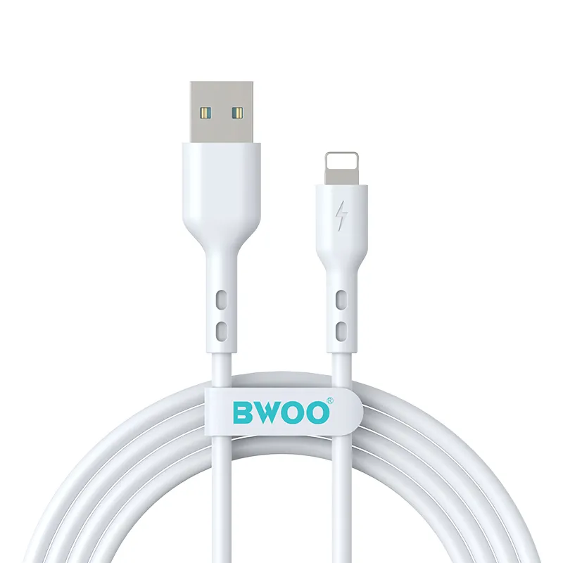 Cavo Dati e Ricarica USB-A - Lightning BWOO BO-X172L-2M, 15W, 2m, Bianco - immagine 1