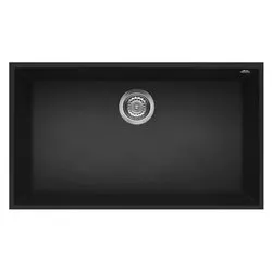 Lavello 1 vasca (76x44cm) QUADRA 130 SOTTOTOP Nero Opaco LGQ13040BSO - immagine 1