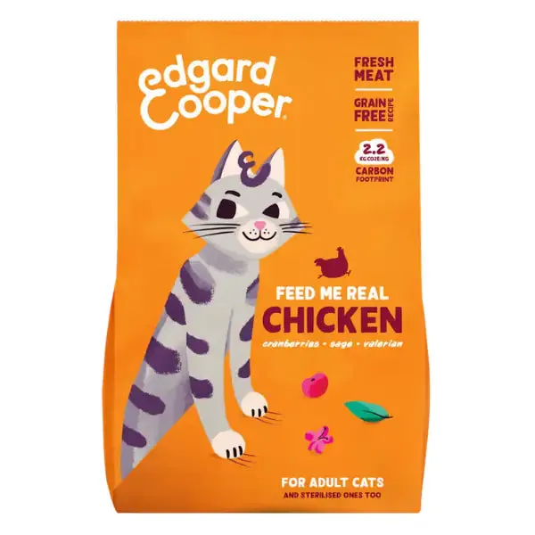 Edgard & Cooper Cat Adult Grain Free Pollo 325 gr (scadenza: 03/03/2027) - Croccantini per gatti - immagine 1